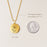 Coin One Flower Memorial Necklace Cremation Jewelry-Jewelry-Anavia-Afterlife Essentials