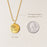 Coin Flower and Name Memorial Necklace Cremation Jewelry-Jewelry-Anavia-Afterlife Essentials