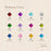 Square Birthstone Necklace-Jewelry-Anavia-Afterlife Essentials