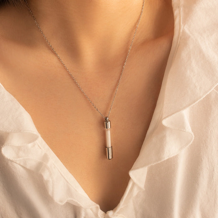 Cylinder Photo Projection Memorial Necklace Cremation Jewelry-Jewelry-Anavia-Afterlife Essentials