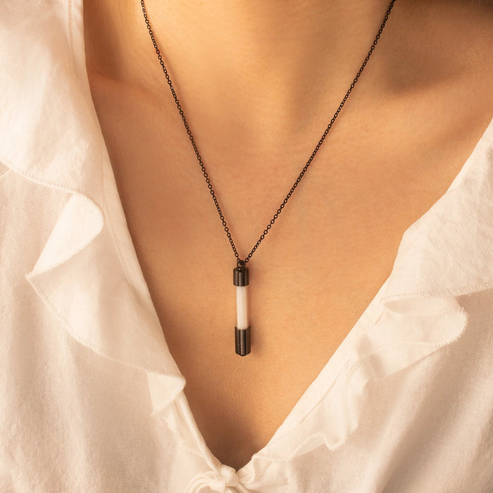 Cylinder Photo Projection Memorial Necklace Cremation Jewelry-Jewelry-Anavia-Afterlife Essentials