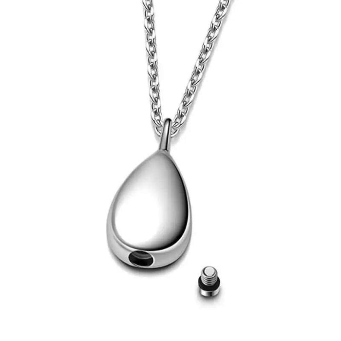 Teardrop Pendant Cremation Jewelry-Jewelry-The Living Urn-Afterlife Essentials