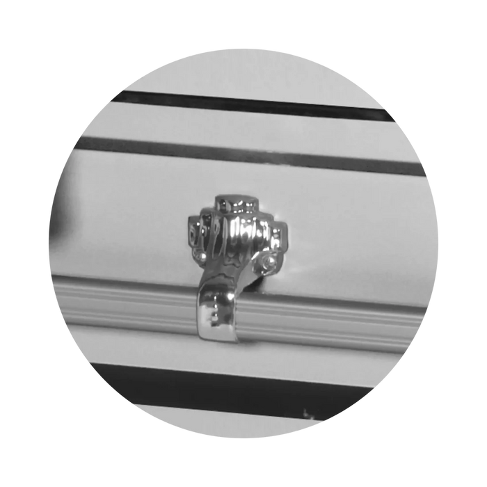 Steel Pet Casket - Silver-Pet Caskets-Titan Caskets-Afterlife Essentials