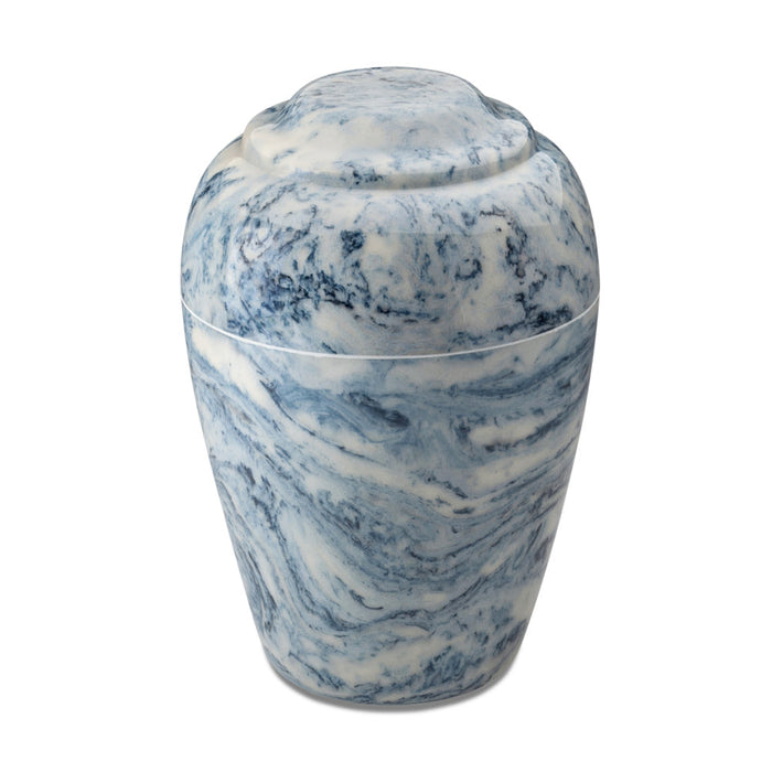 Beacon 190 cu. in. Marble Cremation Urn-Cremation Urns-The Living Urn-Sky Blue-Afterlife Essentials