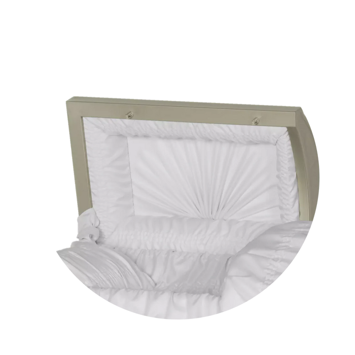 Steel Pet Casket - Soft Yellow-Pet Caskets-Titan Caskets-Afterlife Essentials