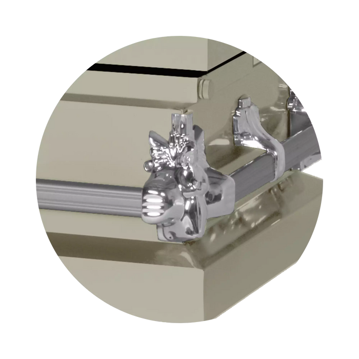 Steel Pet Casket - Soft Yellow-Pet Caskets-Titan Caskets-Afterlife Essentials