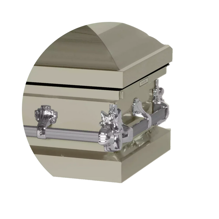 Steel Pet Casket - Soft Yellow-Pet Caskets-Titan Caskets-Afterlife Essentials