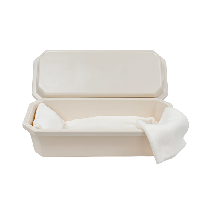 Standard Pet Casket - Almond with Cream-Pet Caskets-Titan Caskets-Afterlife Essentials