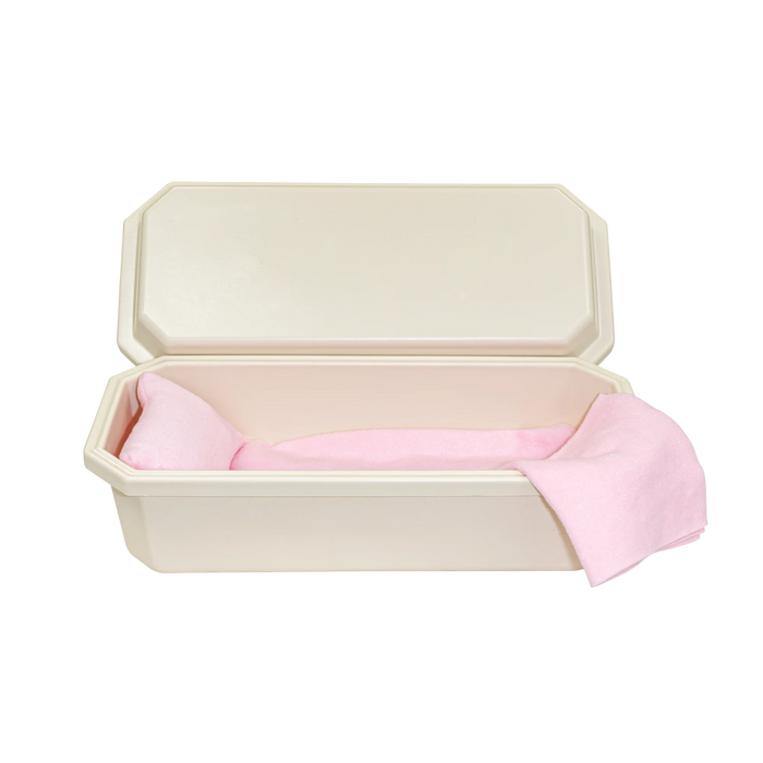 Standard Pet Casket - Almond with Pink-Pet Caskets-Titan Caskets-Afterlife Essentials