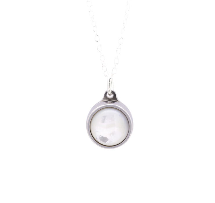 Hidden Chamber Necklace, Mother of Pearl Cremation Jewelry-Jewelry-Urns of Distinction-Afterlife Essentials