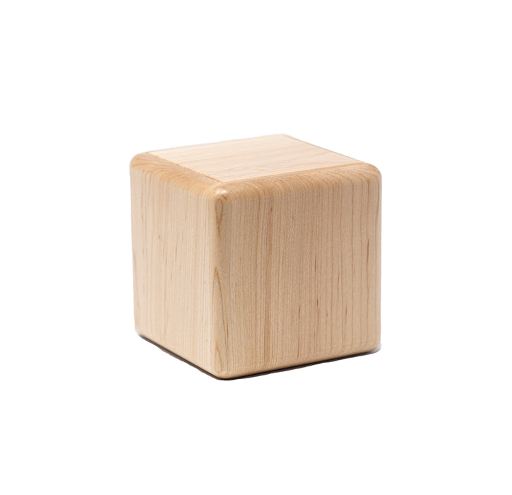 Maple Artisan Cube, Small/Infant Cremation Urn-Cremation Urns-Urns of Distinction-Afterlife Essentials