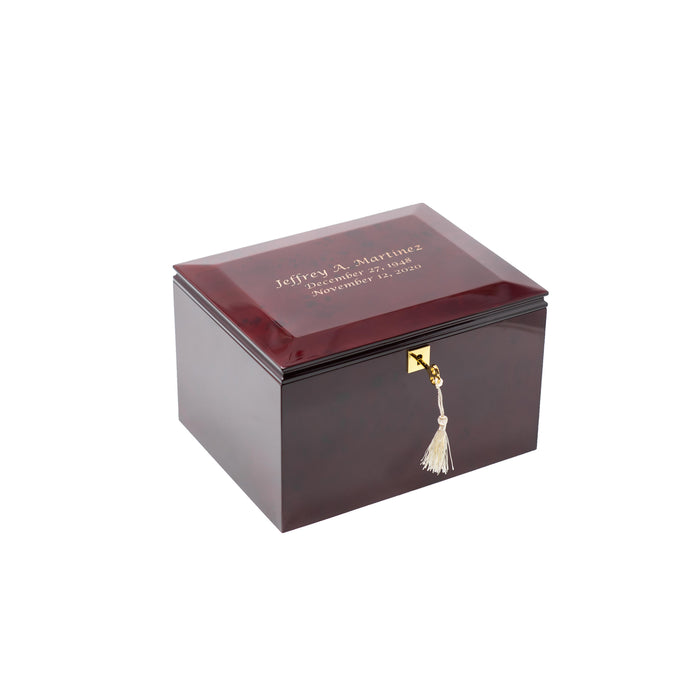 Burlwood Memory Box, Large/Adult Cremation Urn-Cremation Urns-Urns of Distinction-Afterlife Essentials