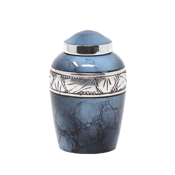 Blue Fire, Keepsake Cremation Urn-Cremation Urns-Urns of Distinction-Afterlife Essentials