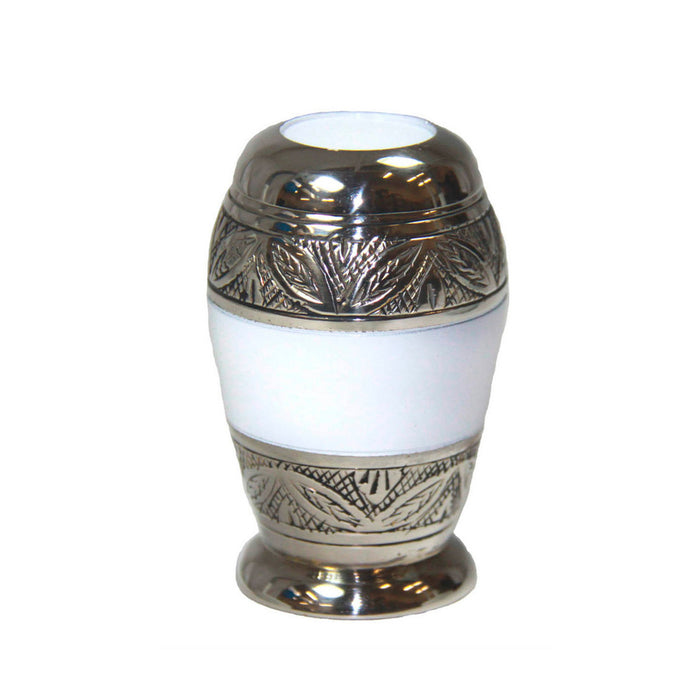 Elegant White, Keepsake Cremation Urn-Cremation Urns-Urns of Distinction-Afterlife Essentials