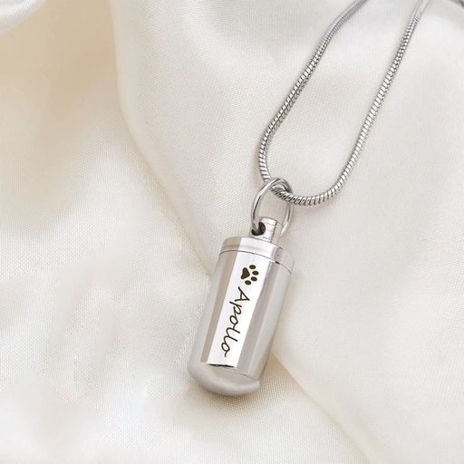 Mini Cylinder Memorial Necklace Cremation Jewelry-Jewelry-Anavia-Afterlife Essentials