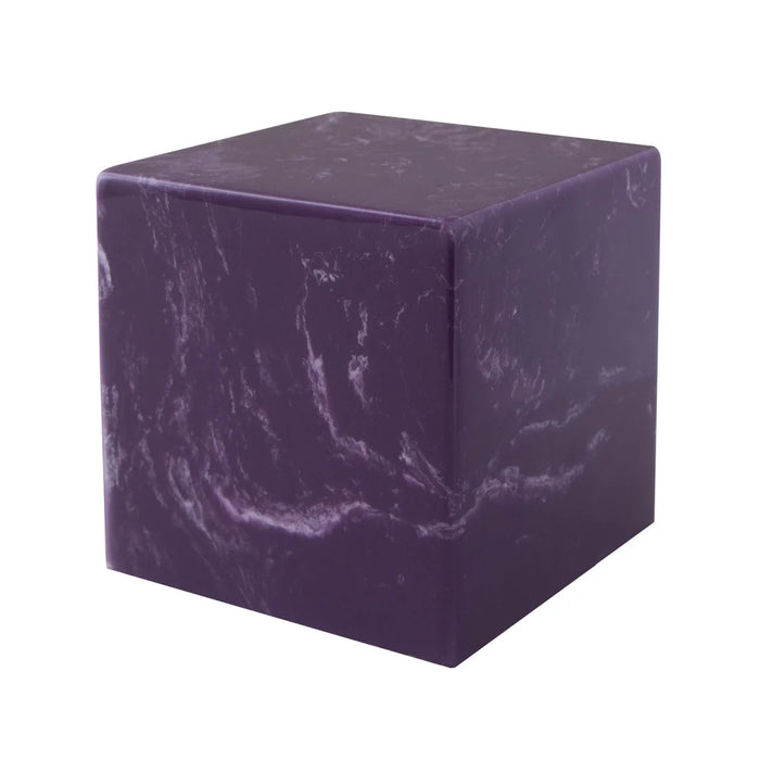 Aurora Keepsake Cube Cremation Urn-Cremation Urns-The Living Urn-Violet-Afterlife Essentials