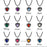 Angel Wing Birthstone Heart Memorial Necklace-Jewelry-Anavia-Afterlife Essentials