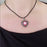 Angel Wing Birthstone Heart Memorial Necklace-Jewelry-Anavia-Afterlife Essentials