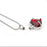Crystal Birthstone Heart Memorial Necklace-Jewelry-Anavia-Afterlife Essentials