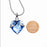 Crystal Birthstone Heart Memorial Necklace-Jewelry-Anavia-Afterlife Essentials