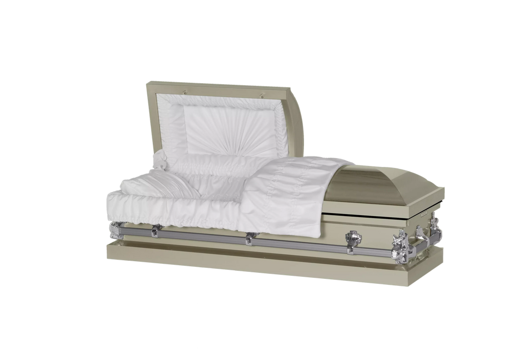 Steel Pet Casket - Almond-Pet Caskets-Titan Caskets-Afterlife Essentials