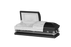 Steel Pet Casket - Black & Silver-Pet Caskets-Titan Caskets-Afterlife Essentials