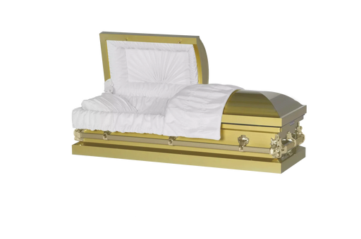 Steel Pet Casket - Gold-Pet Caskets-Titan Caskets-Afterlife Essentials