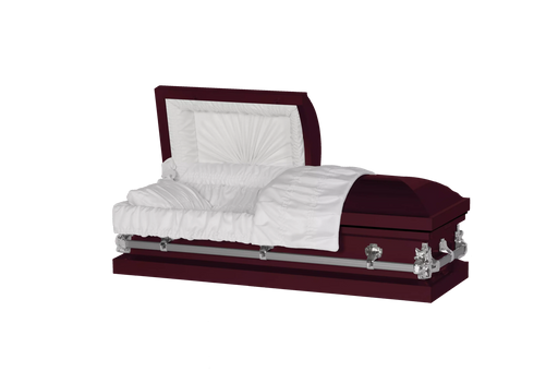 Steel Pet Casket - Maroon-Pet Caskets-Titan Caskets-Afterlife Essentials