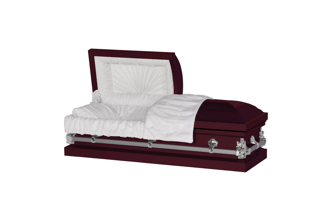 Steel Pet Casket - Maroon-Pet Caskets-Titan Caskets-Afterlife Essentials