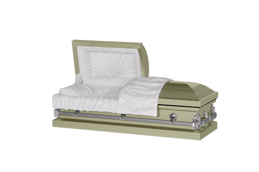 Steel Pet Casket - Soft Yellow-Pet Caskets-Titan Caskets-Afterlife Essentials