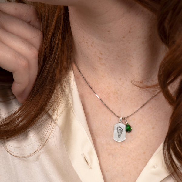 Personalized Petite Dog Tag Cremation Jewelry