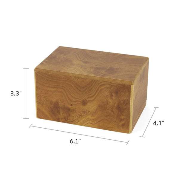 Natural Box Extra Small Cremation Urn-Cremation Urns-Terrybear-Afterlife Essentials