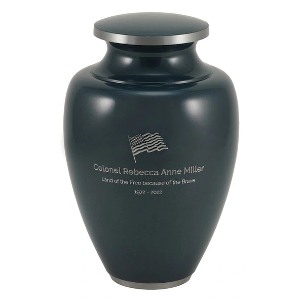 Camden Navy, Extra Large Cremation Urn-Cremation Urns-Terrybear-Afterlife Essentials