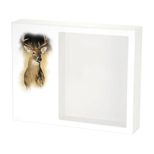 Shadowbox Remembrance Keepsake White-Tailed Deer-Cremation Urns-Terrybear-Afterlife Essentials