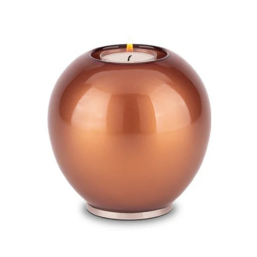 Crystal Memory Candle Cremation Urn-Cremation Urns-The Living Urn-Amber-Afterlife Essentials