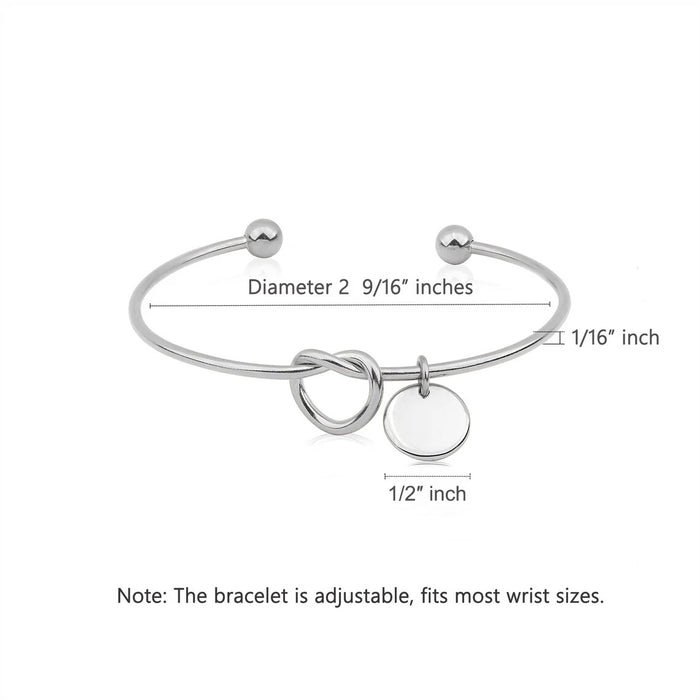 Custom Fingerprint Charm Memorial Bangle Bracelet-Jewelry-Anavia-Afterlife Essentials