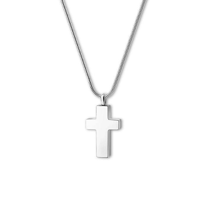 Premium Cross Memorial Necklace Cremation Jewelry-Jewelry-Anavia-Afterlife Essentials