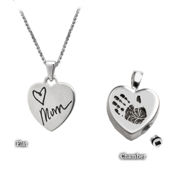 Personalized Petite Heart Cremation Jewelry-Jewelry-New Memorials-Afterlife Essentials