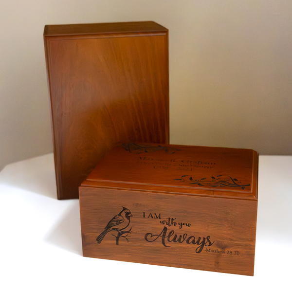 Basic Value Wood Cremation Urn - Small-Cremation Urns-New Memorials-Afterlife Essentials