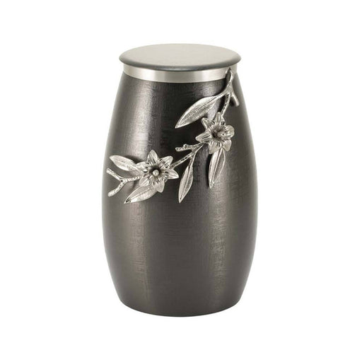 Windsong™ Lily Slate/Pewter Full Size Cremation Urn-Cremation Urns-Terrybear-Afterlife Essentials