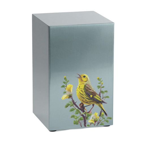 Life Canvas Birds Pewter, Companion Cremation Urn Right Side-Cremation Urns-Terrybear-Afterlife Essentials