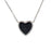 Devotion Heart, Onyx/Stainless Steel Cremation Jewelry-Jewelry-Urns of Distinction-Afterlife Essentials