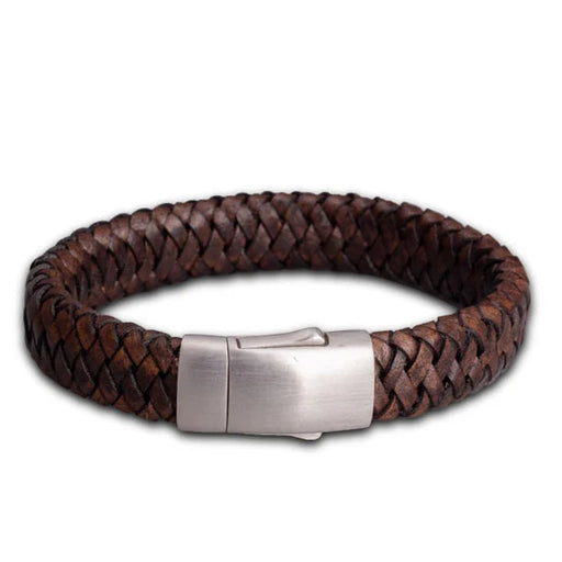 Embrace Remembrance Leather Cremation Bracelet-Jewelry-The Living Urn-Dark Brown Leather-Afterlife Essentials