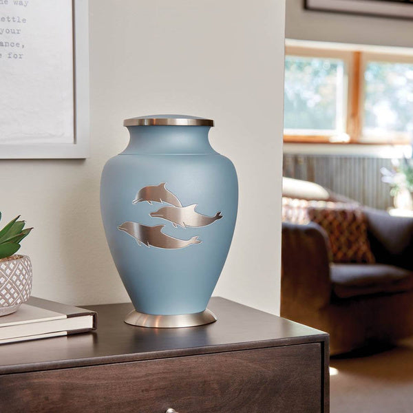 Aria Dolphin Large/Adult Cremation Urn-Cremation Urns-Terrybear-Afterlife Essentials