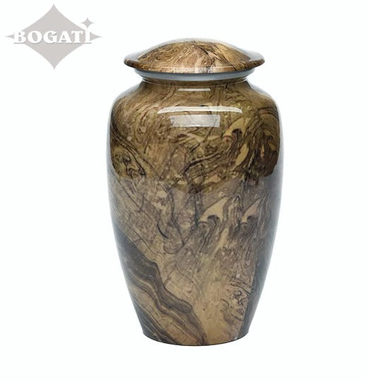 Classic Alloy Urn- Camo Swirl-Adult Size-Cremation Urns-Bogati-Afterlife Essentials
