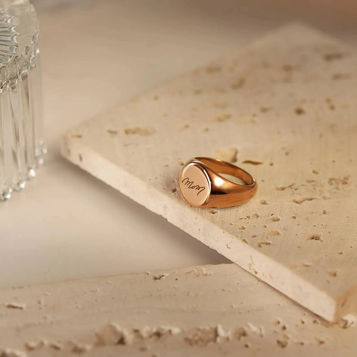 Fingerprint Signet Memorial Ring-Jewelry-Anavia-Afterlife Essentials