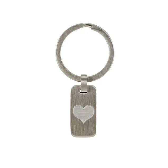 Pewter Key Chain Heart-Jewelry-Terrybear-Afterlife Essentials