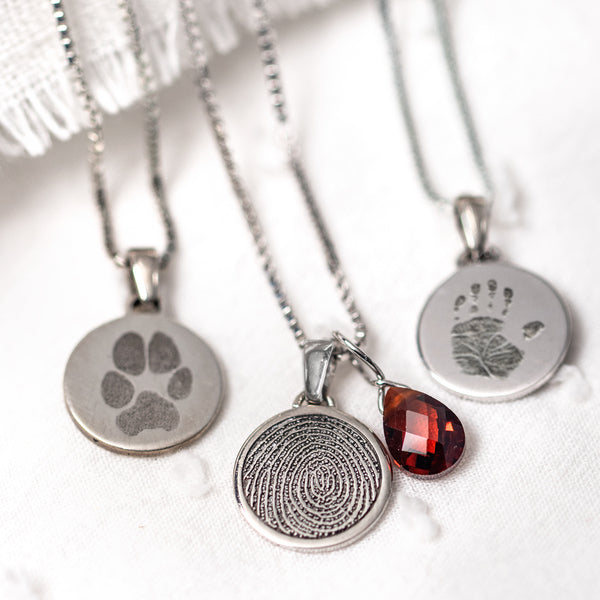 Personalized Petite Round Cremation Jewelry