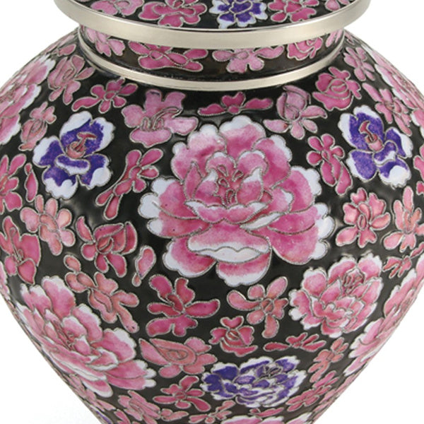 Filigree™ Cloisonné Floral Pink, Full Size Urn-Cremation Urns-Terrybear-Afterlife Essentials