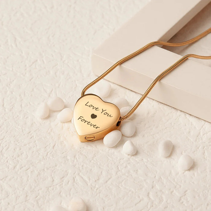 Precious Heart Memorial Necklace Cremation Jewelry-Jewelry-Anavia-Afterlife Essentials